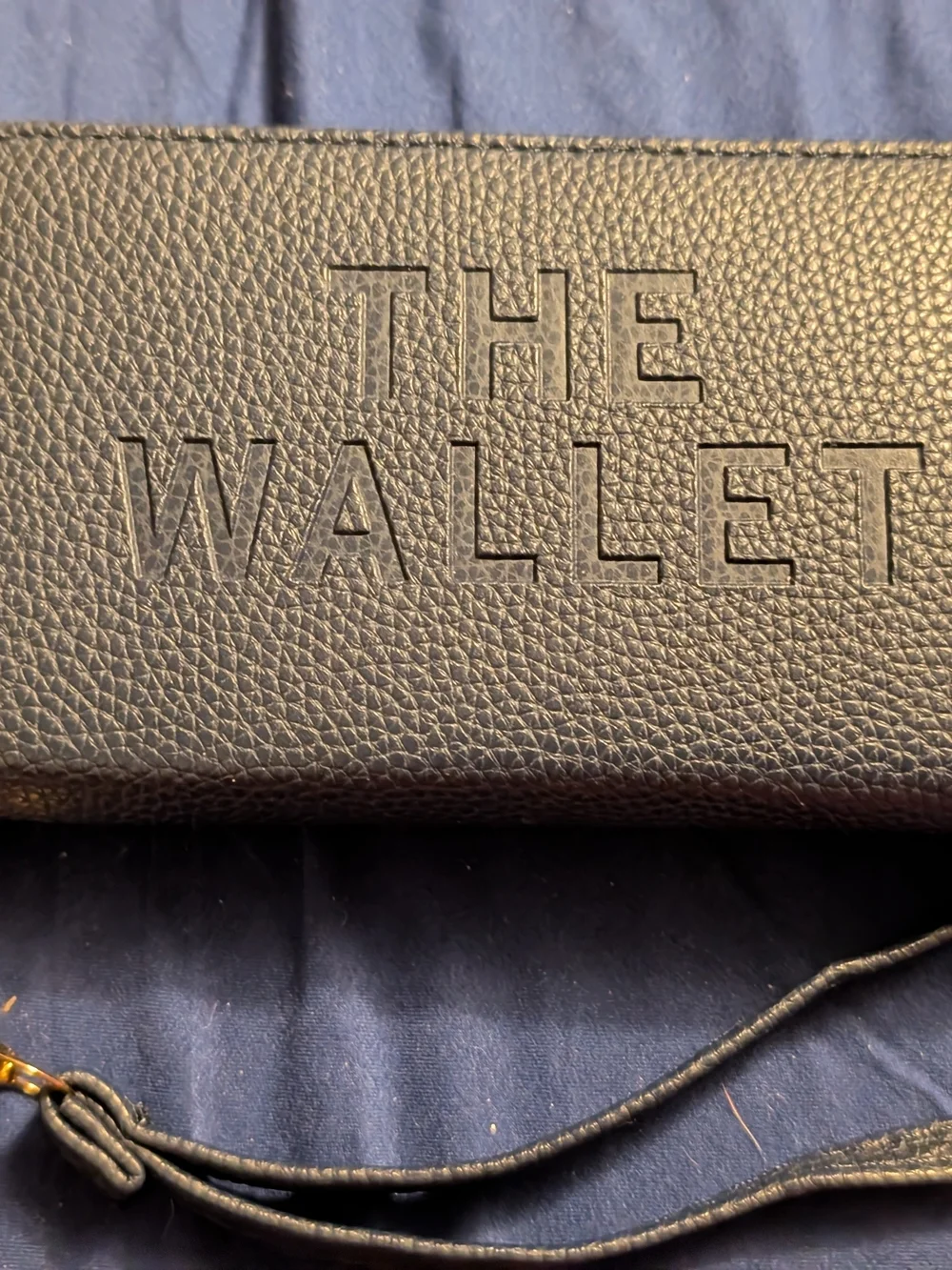 The Wallet Women's Navy Wrist Wallet